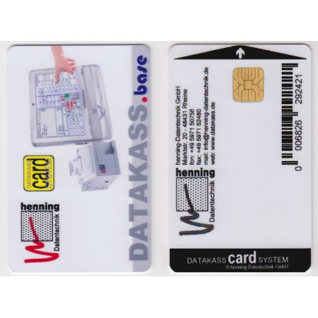 Wertkarte für datakassCARDsystem, Chipkarte